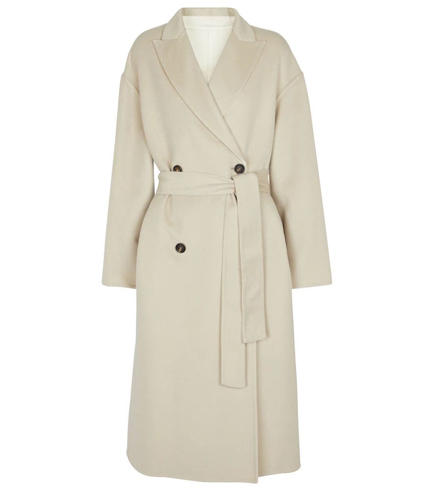Belted cashmere coat