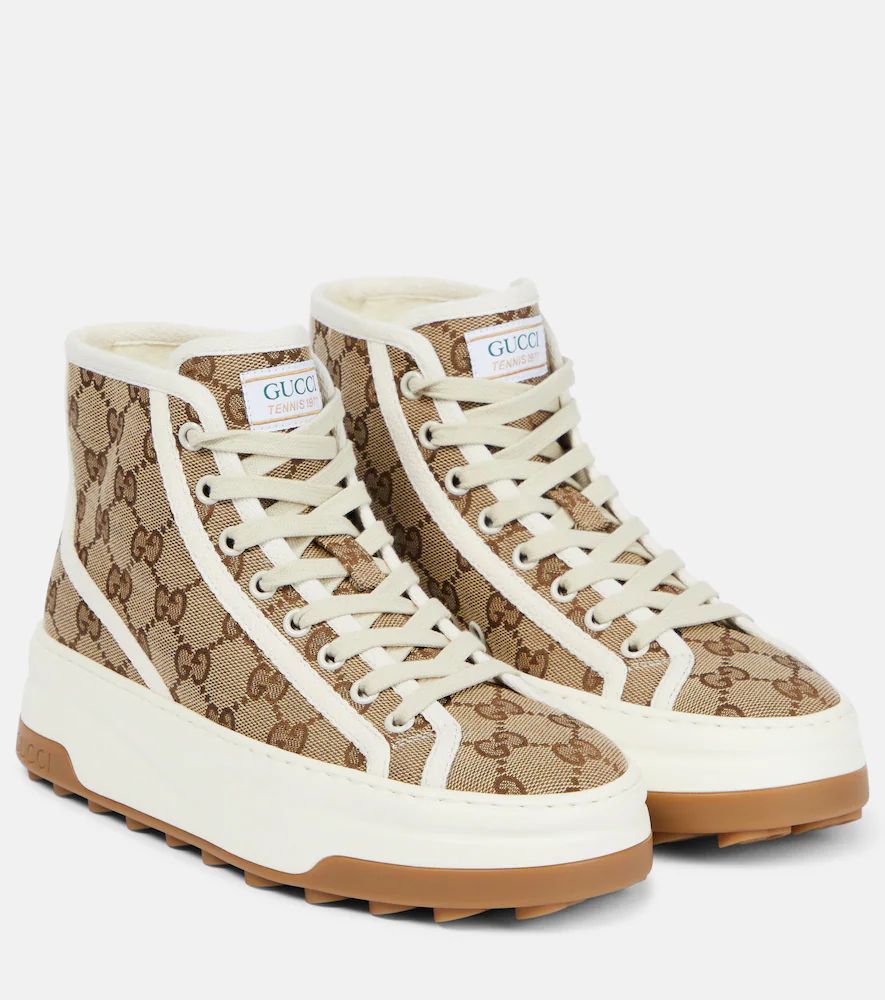 GG canvas high-top sneakers