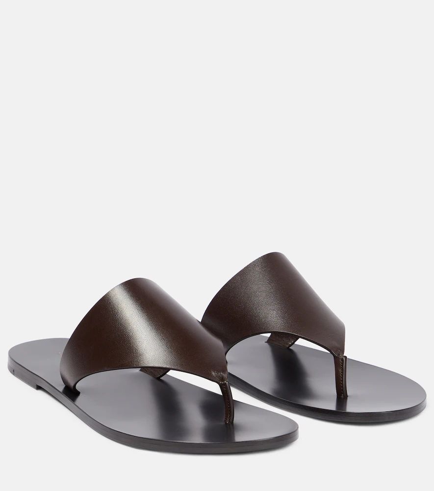 Avery leather thong sandals