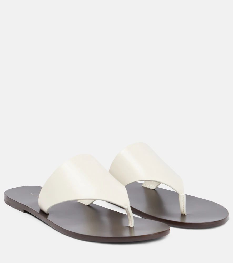 Avery leather thong sandals
