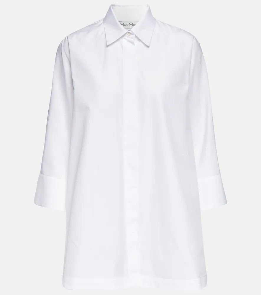 Berto cotton poplin shirt