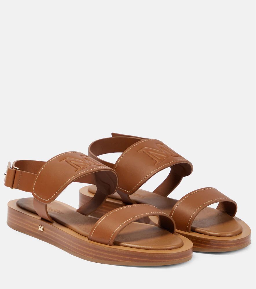 Diana leather flat sandals