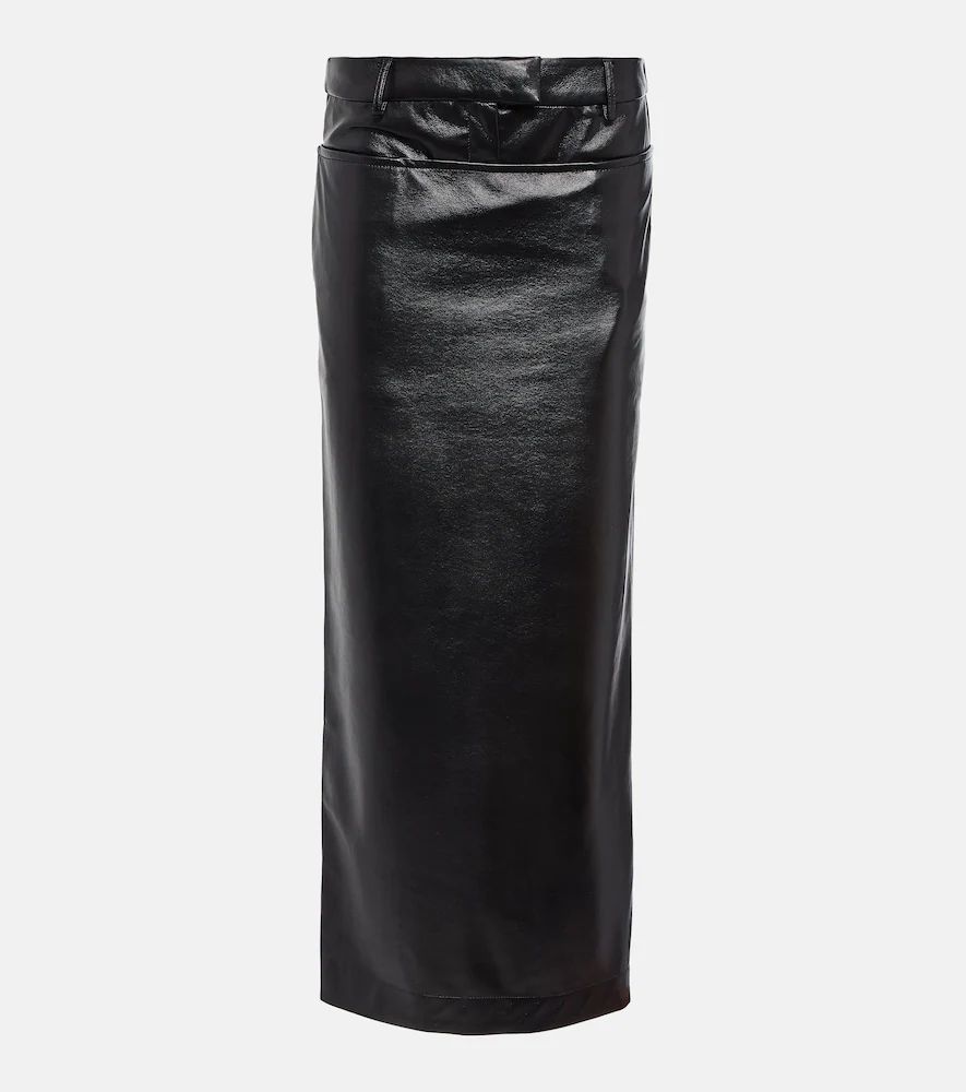 Elfi faux leather maxi skirt