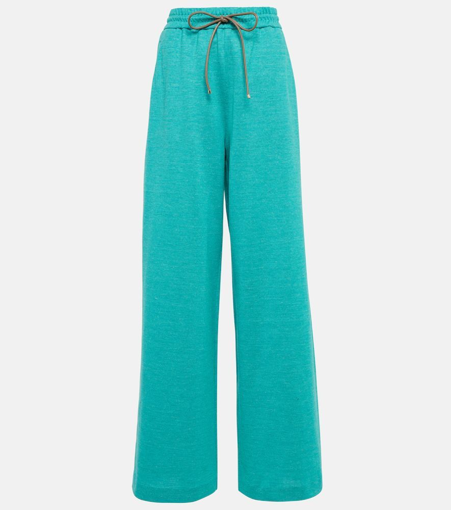 Eolie drawstring cotton and linen pants