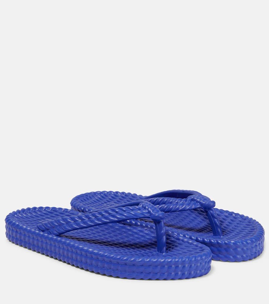 Fira weave-effect thong sandals