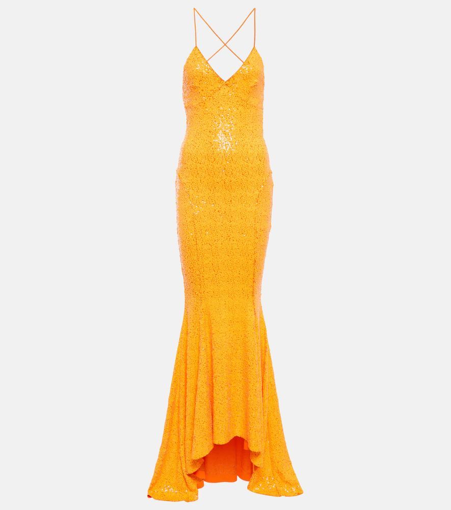 Fishtail sequin gown