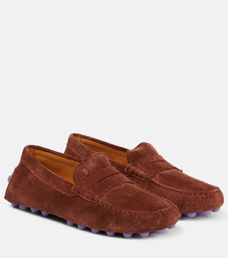 Gommino suede loafers