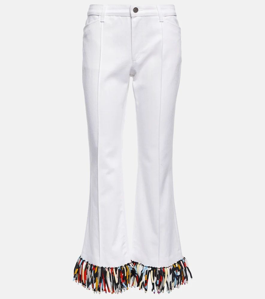 High-rise cropped pants