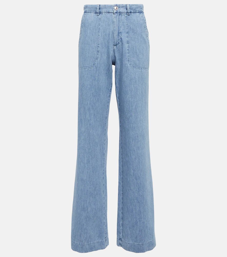 High-rise wide-leg jeans