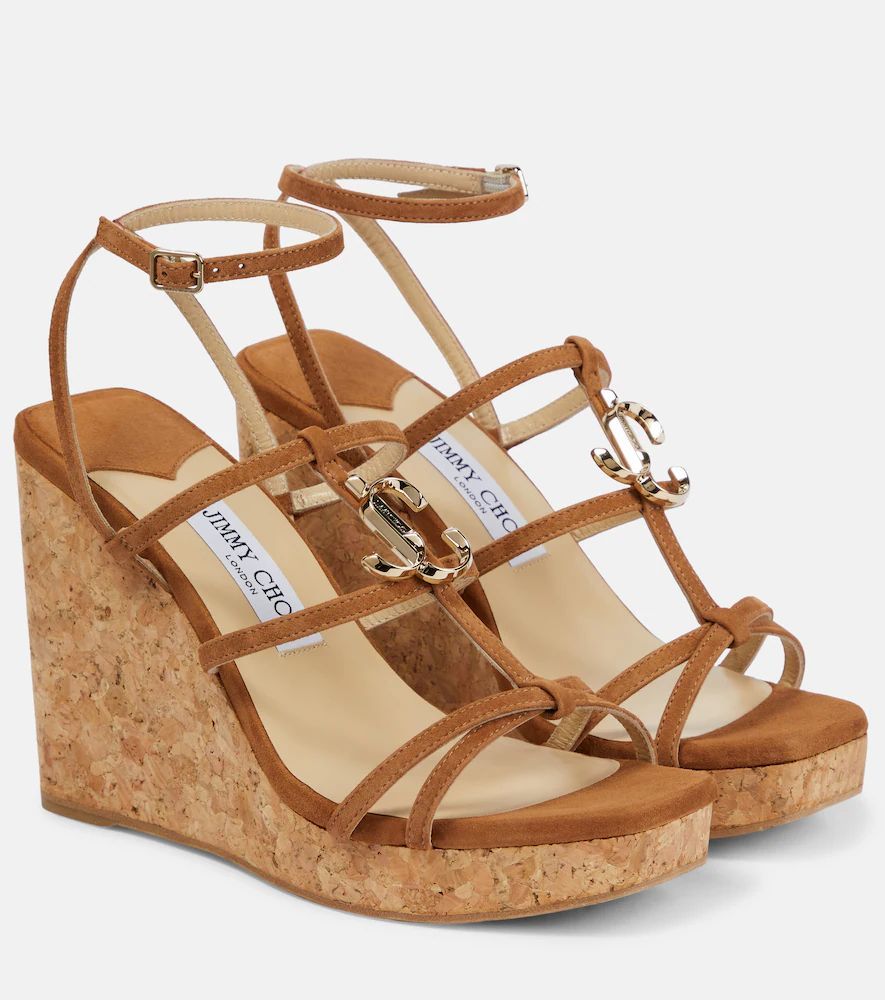 JC 110 suede wedge sandals