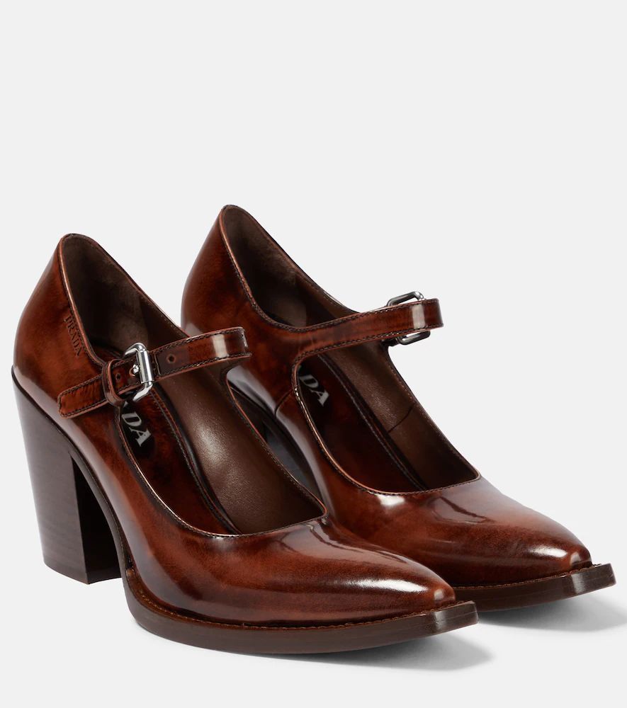 Leather Mary Jane pumps