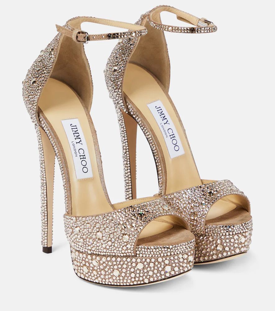 Max 150 embellished platform sandals