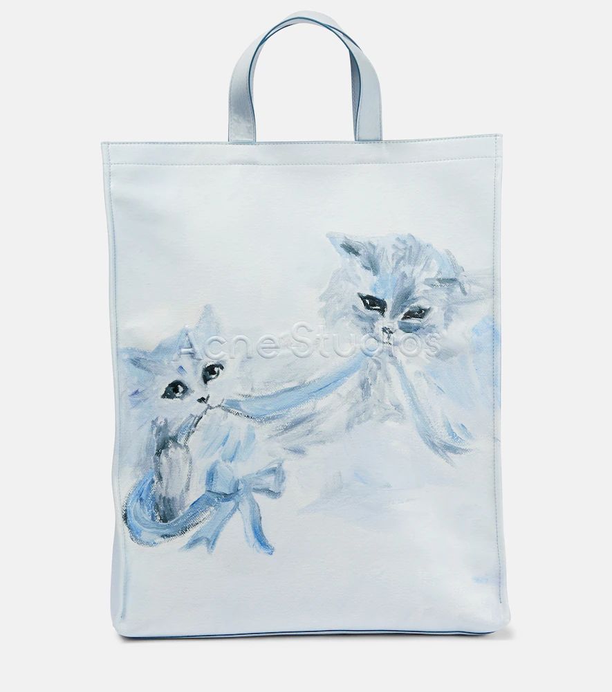 Printed logo tote bag