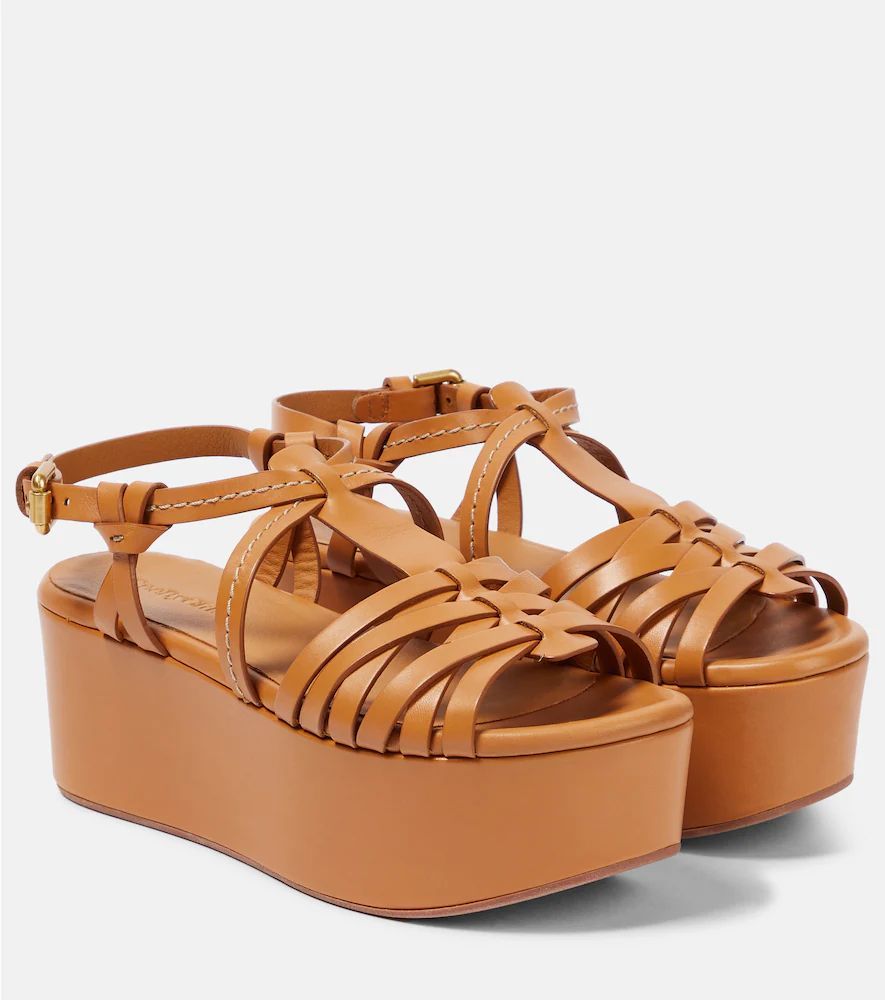 Sierra platform leather sandals