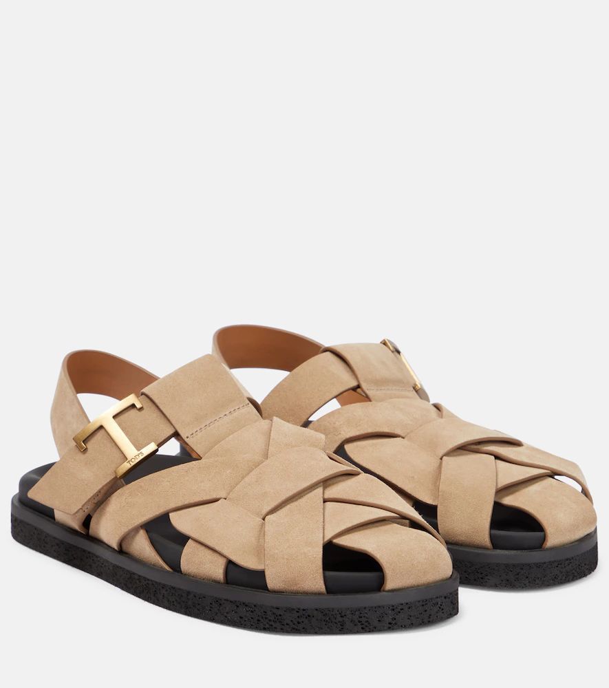 T Timeless suede sandals