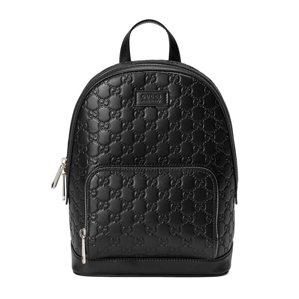 Signature leather backpack