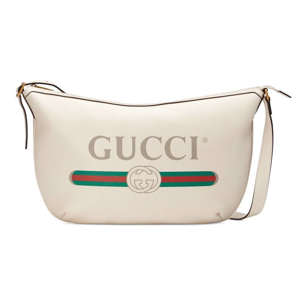 Gucci Print half-moon hobo bag