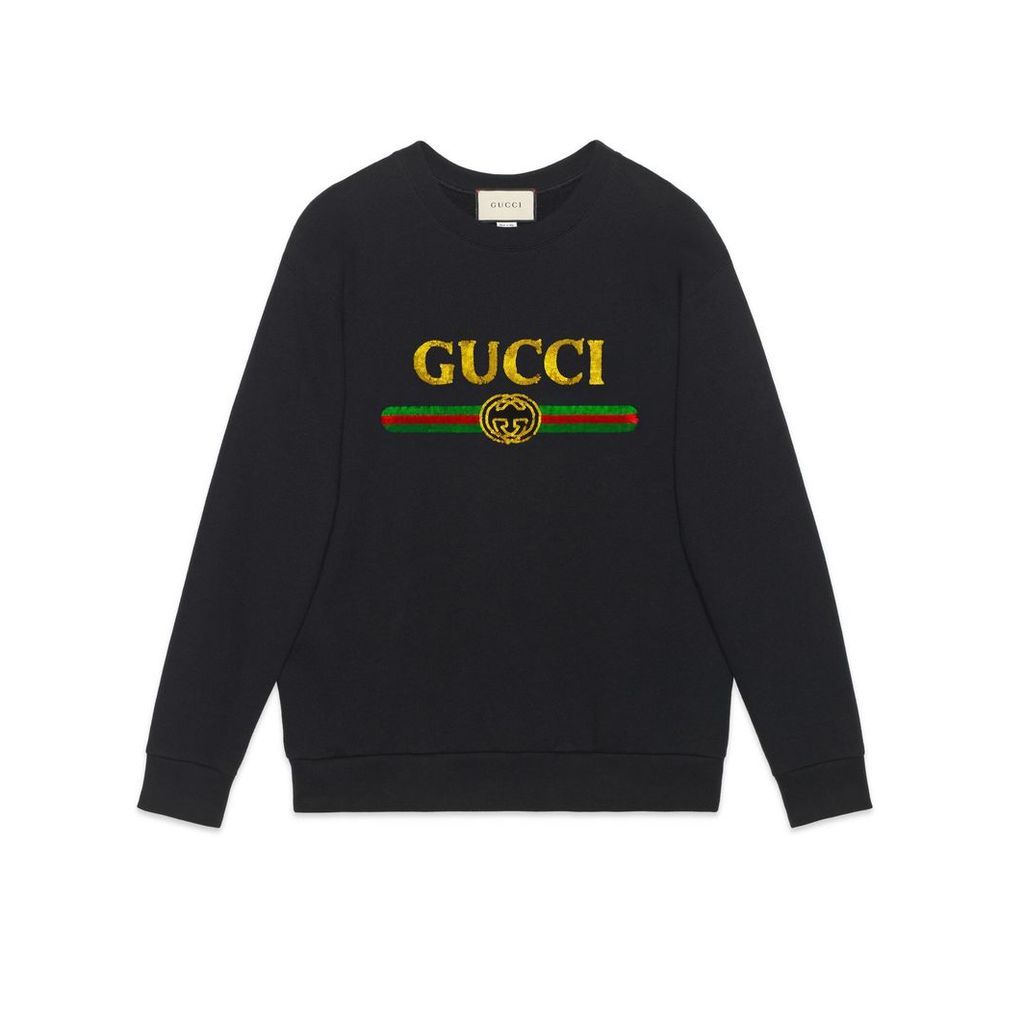 Oversize sweatshirt with Gucci logo