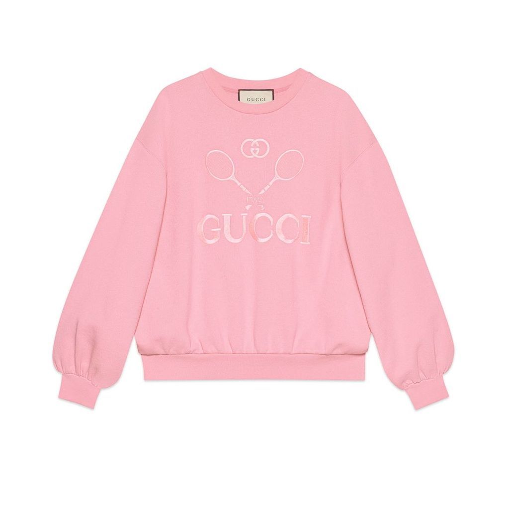 Oversize sweatshirt with Gucci Tennis