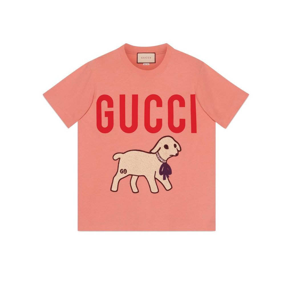 T-shirt with Gucci lamb
