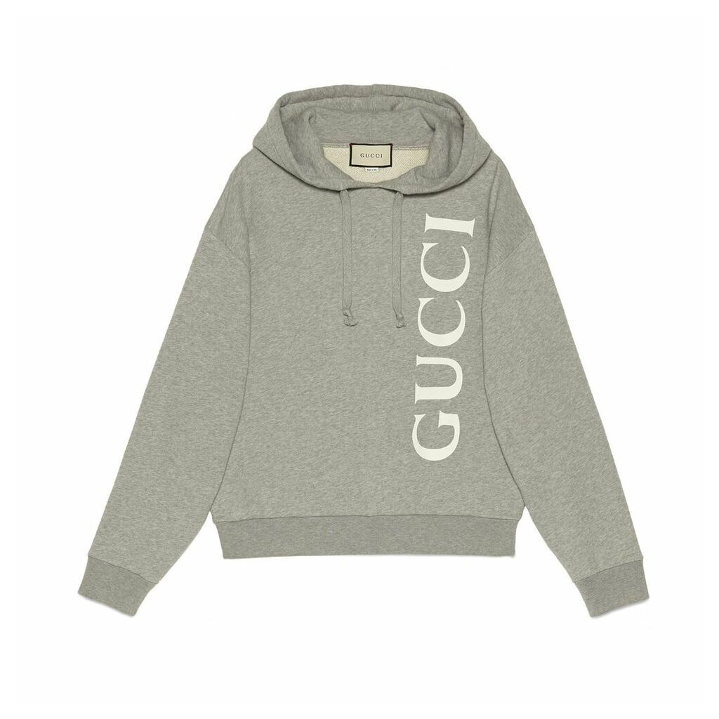 Gucci print hooded sweatshirt
