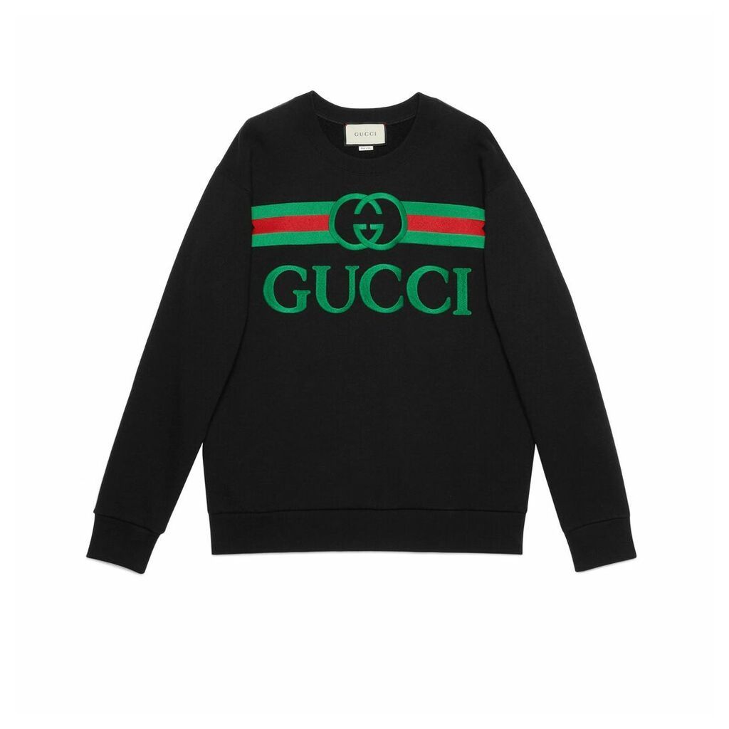 Oversize sweatshirt with Gucci logo