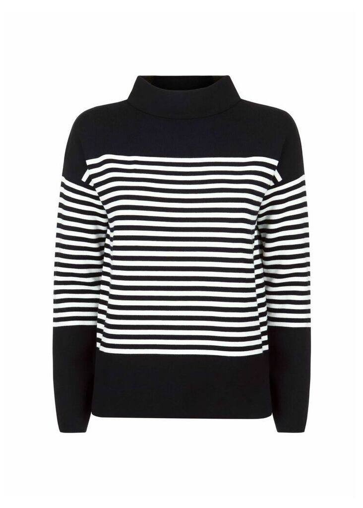 Marina Sweater Navy Ivory XS