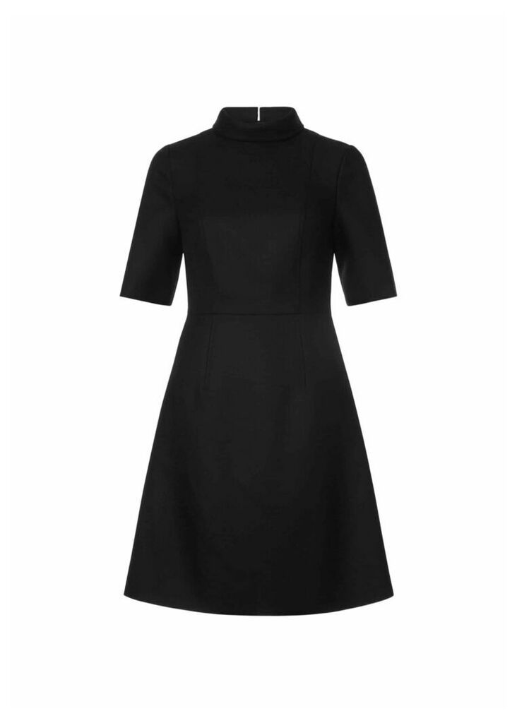 Katie Wool Blend Dress Black