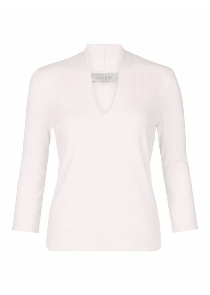 Aimee Double Fronted Top Pale Pink