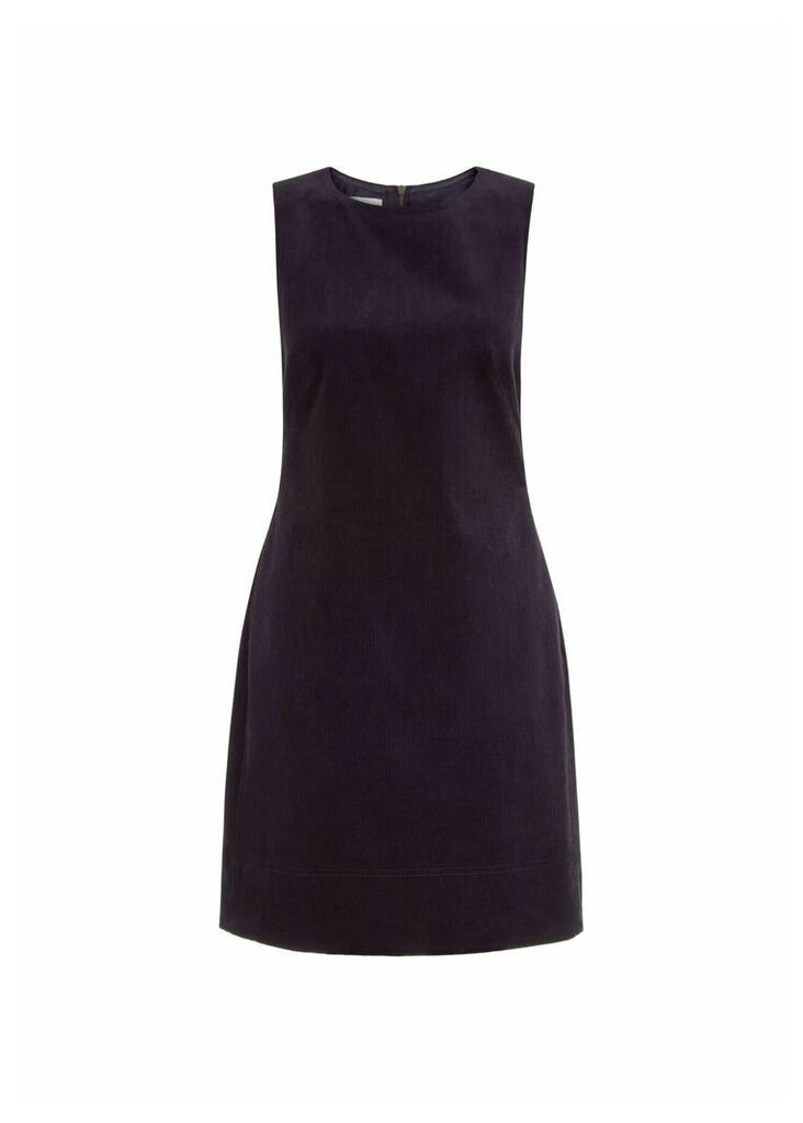 Hannah Corduroy Dress Navy