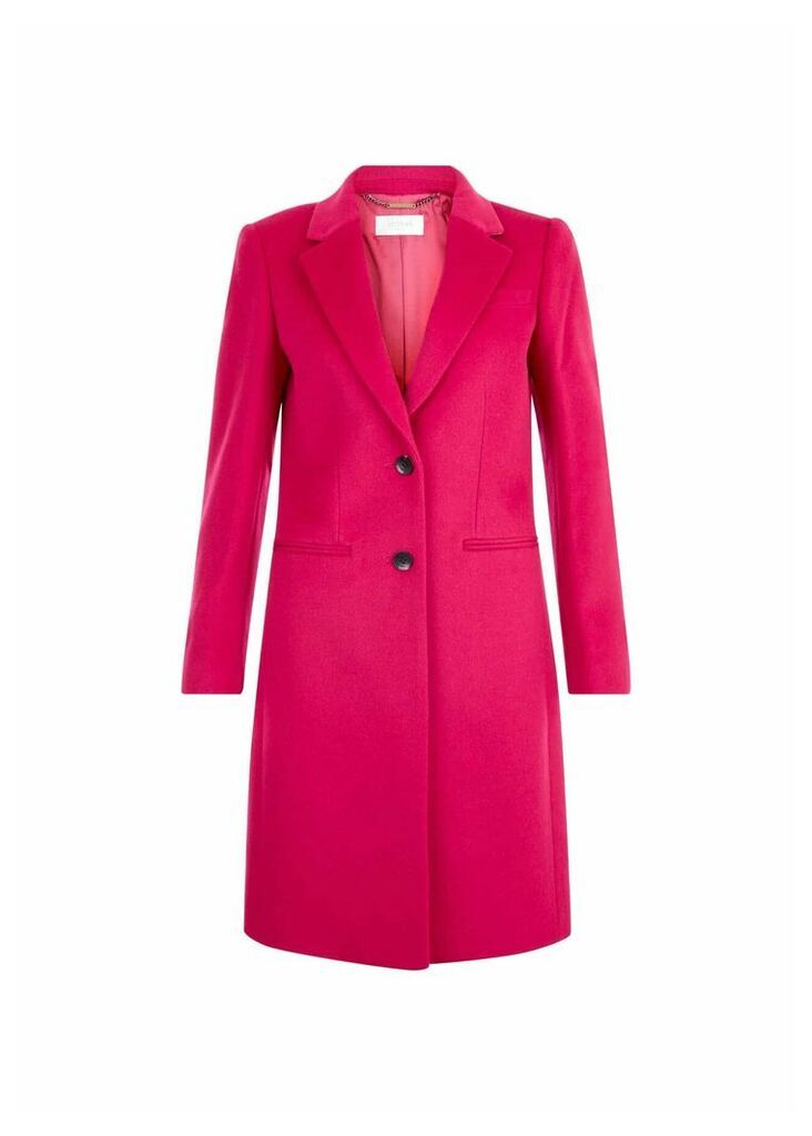 Tilda Wool Coat Hot Pink