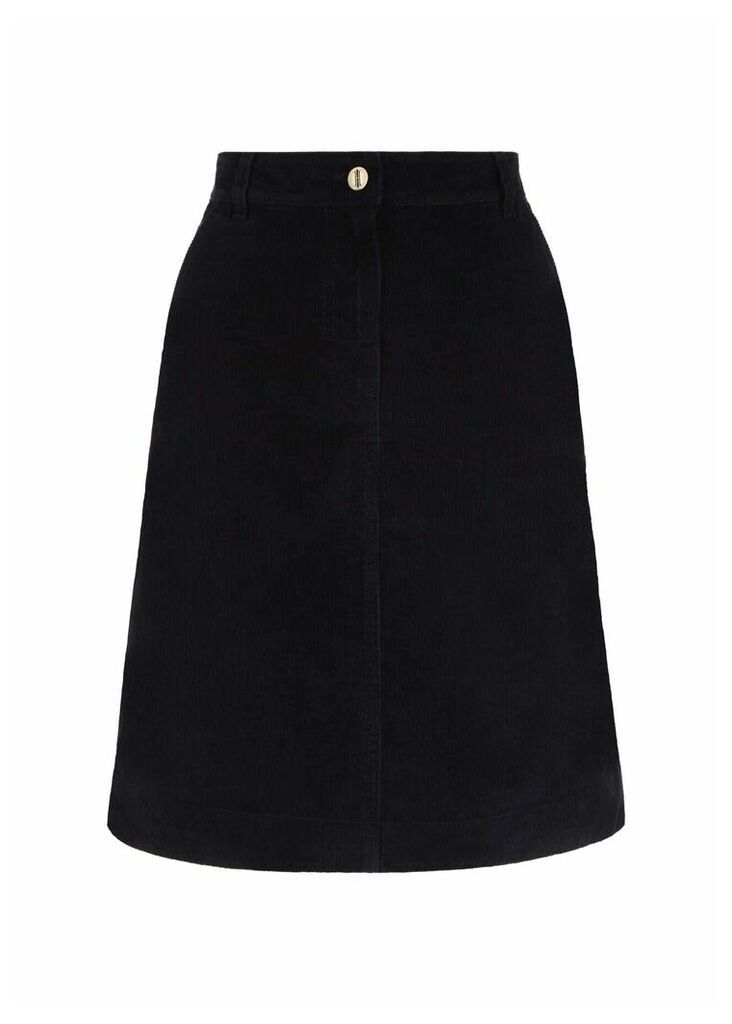 Bronte Corduroy Skirt Navy