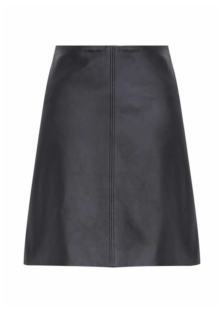Jenny Leather Skirt Black