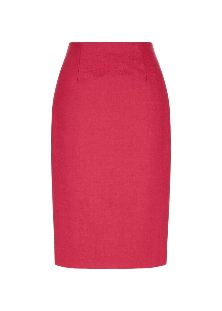 Lacey Wool Blend Skirt Hot Pink