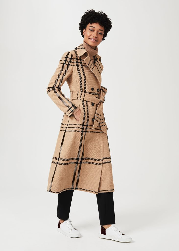 Women Faye Wool Blend Wrap Coat