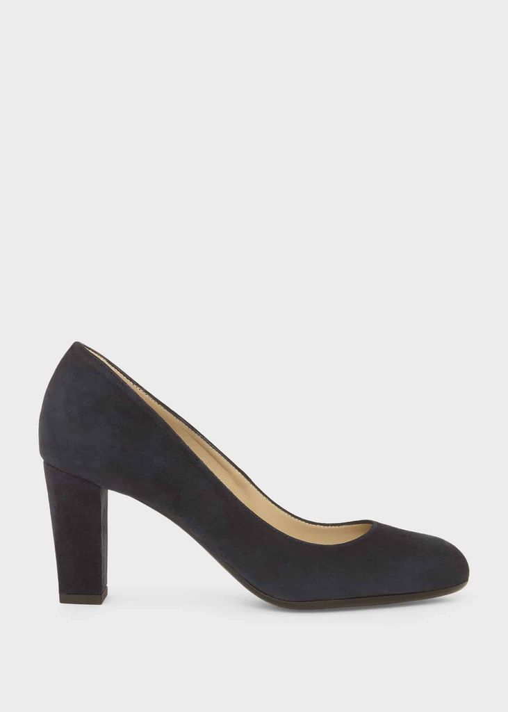 Women's Sonia Suede Block Heel Court Shoes