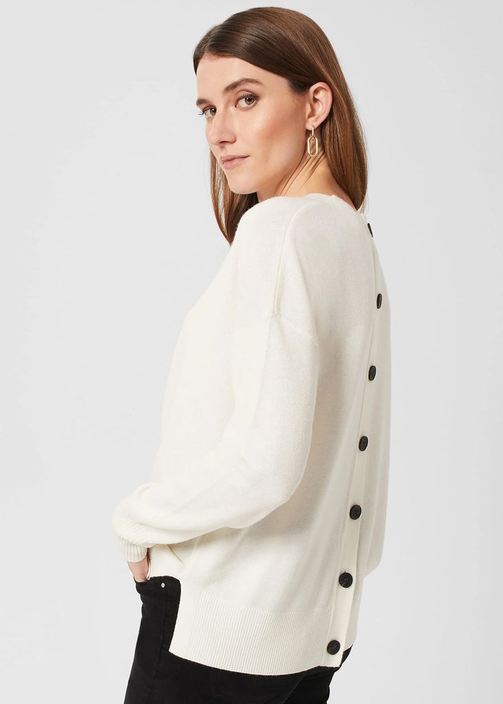 Women's Lydia Button Jumper With Cashmere