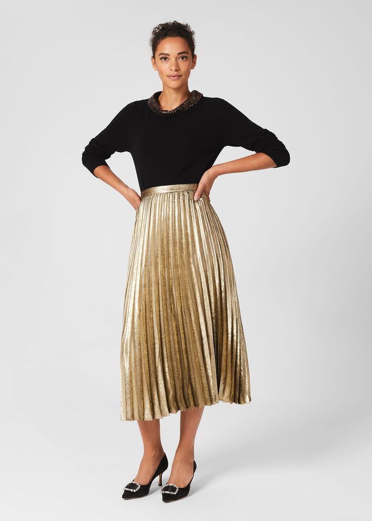 Women's Annabella Midi Pleated Skirt