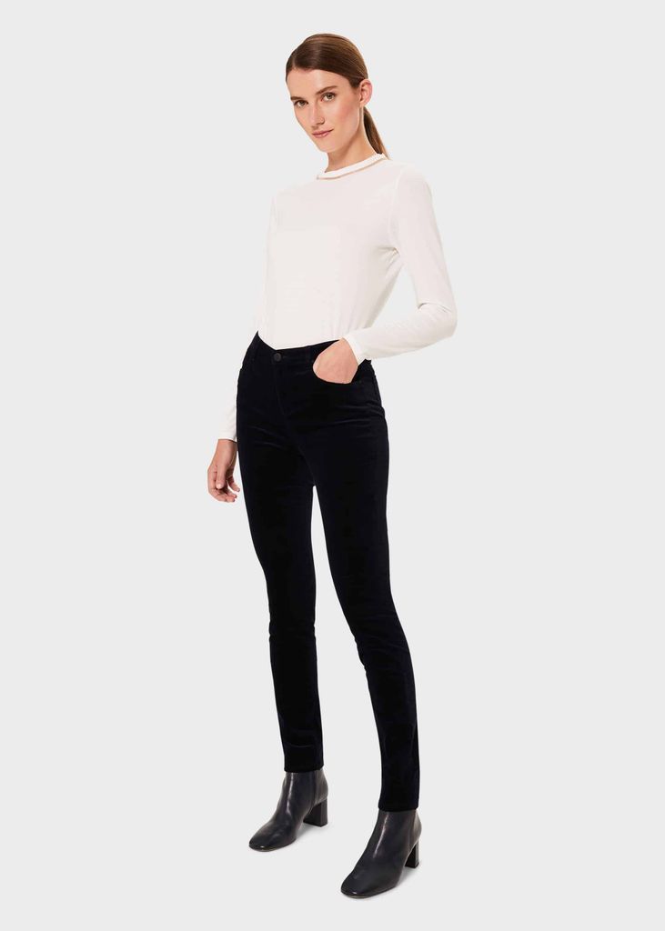 Women's Marianne Velvet Skinny Jeans With Stretch