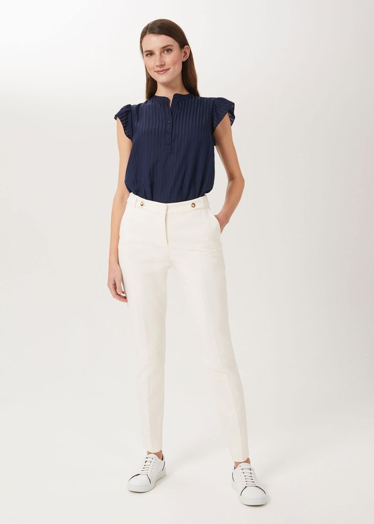 Women's Jasmine Cotton Blend Tapered Trousers