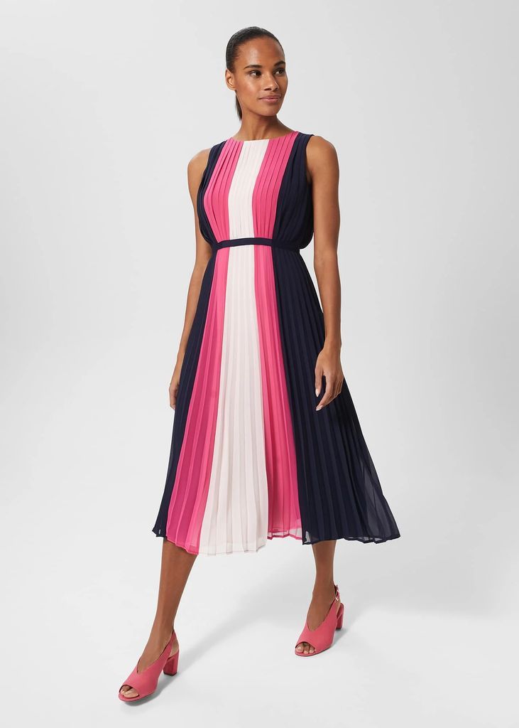 Women's Claudia Pleated Fit And Flare Dress