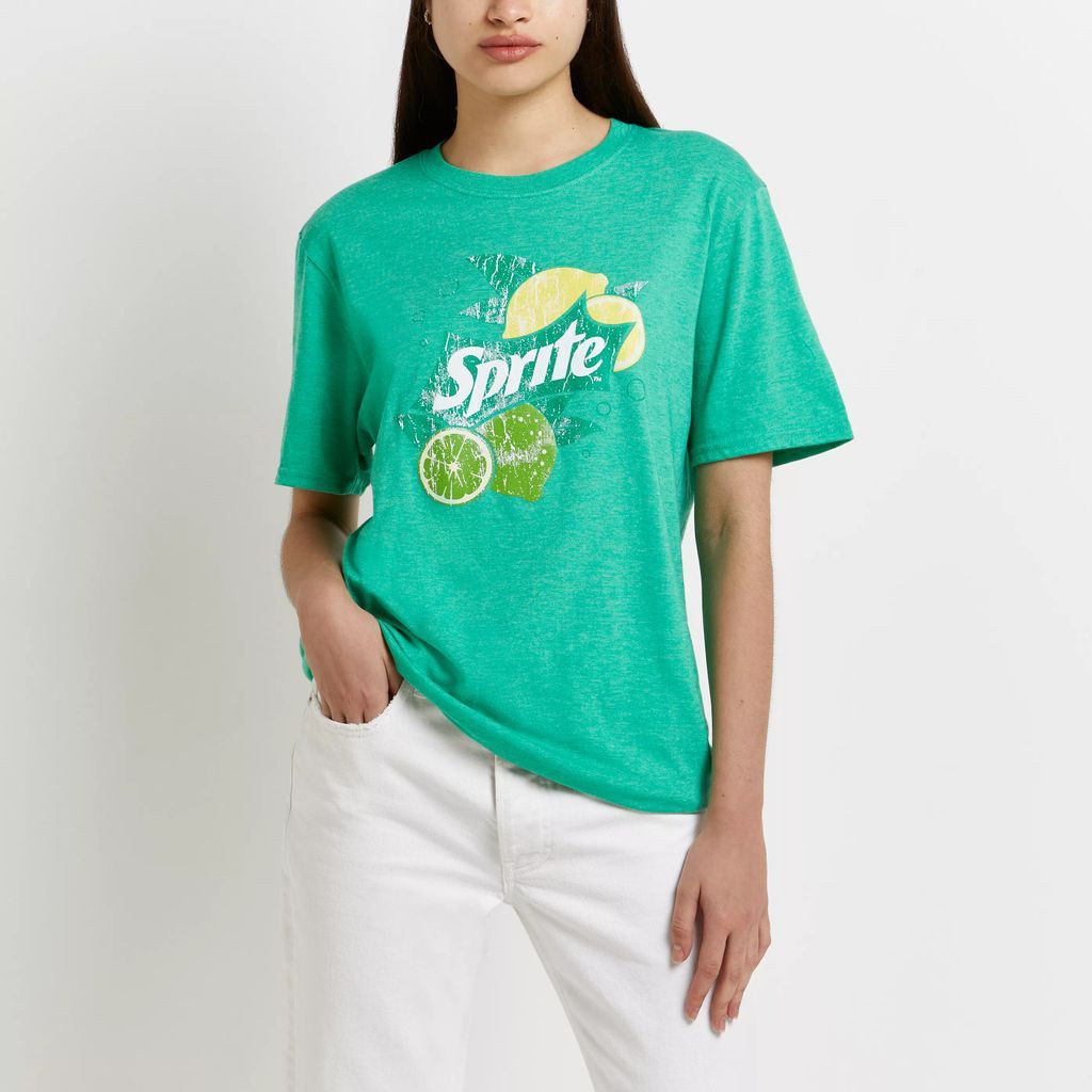 Womens Green 'Sprite' oversized t-shirt