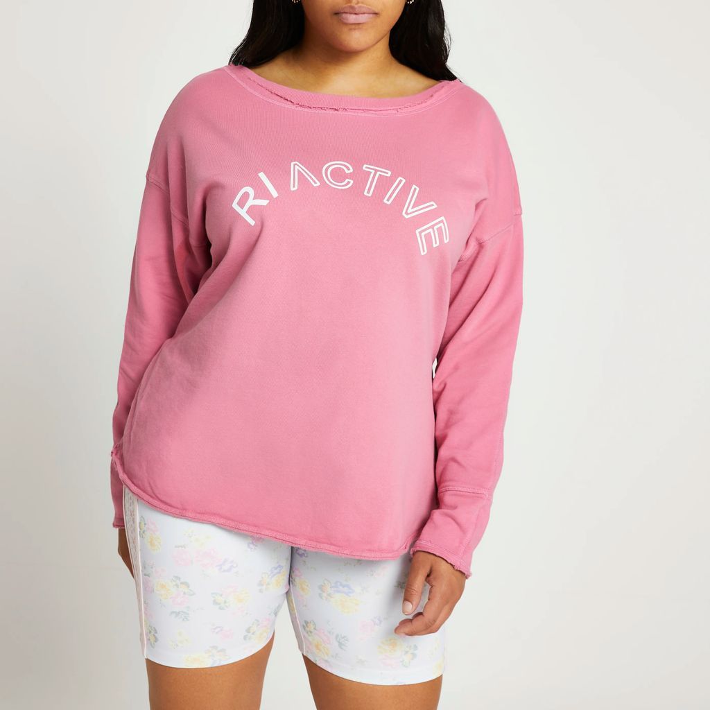 Womens Plus Pink RI Active sweatshirt