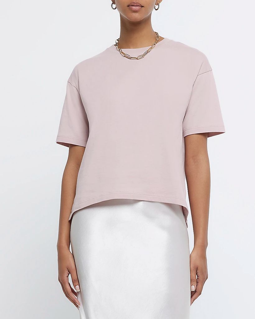Womens Pink Short Sleeve T-Shirt