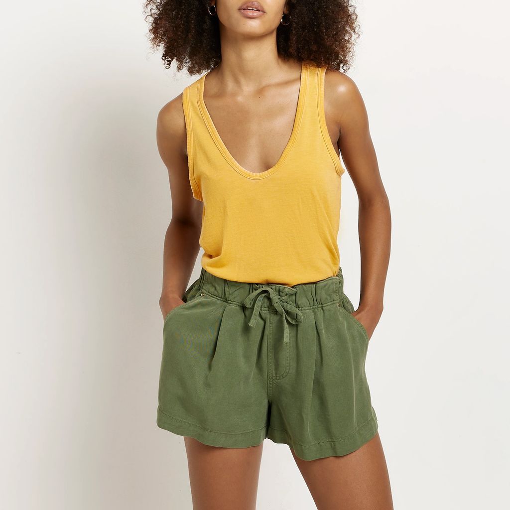 River Island Womens Yellow Relaxed Vest Top