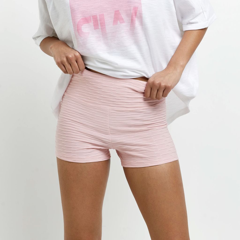 Womens Pink Ri Active Textured Shorts