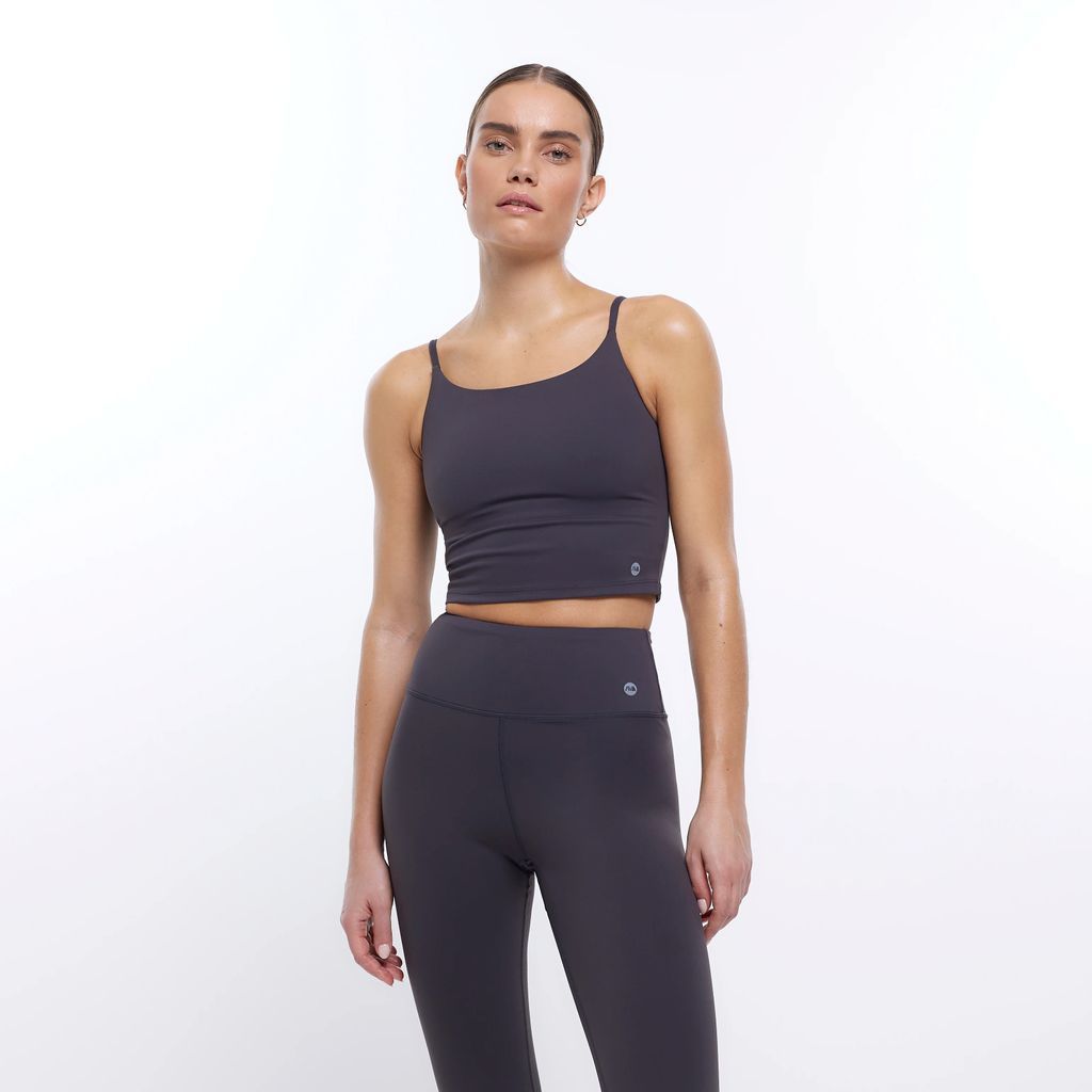 Womens Grey Ri Active Cropped Vest