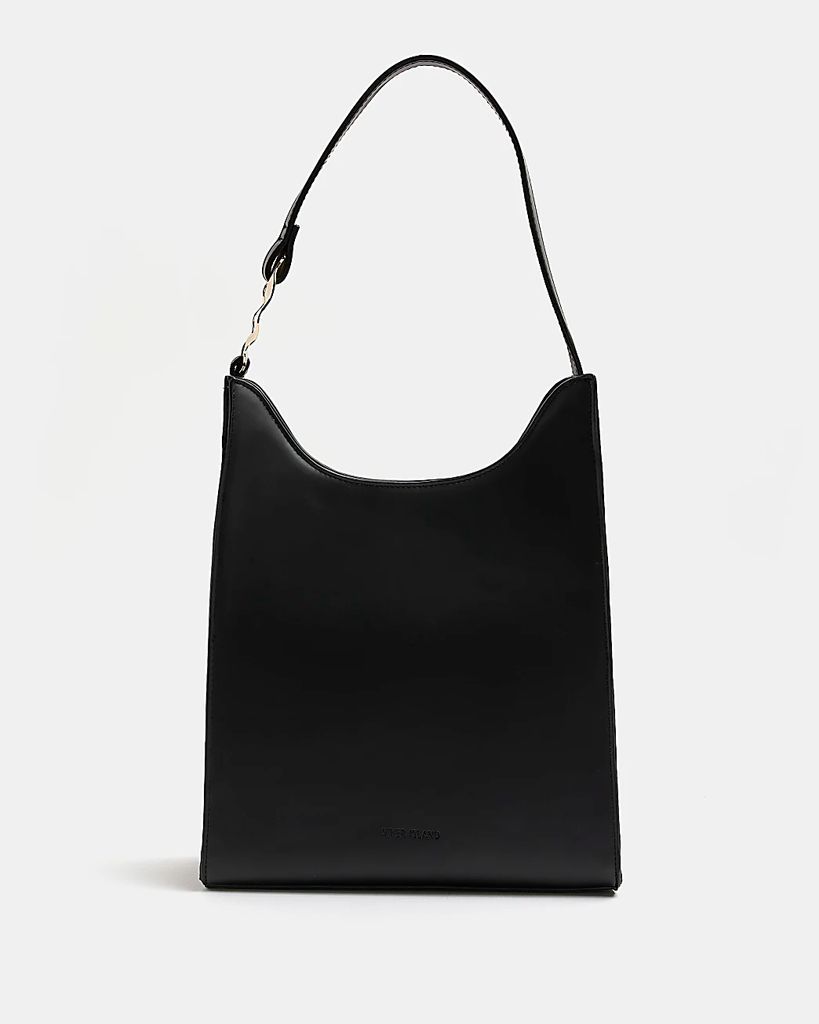 Womens Black Box Shoulder Bag