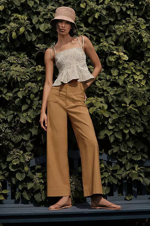The Colette Cropped Wide-Leg Trousers