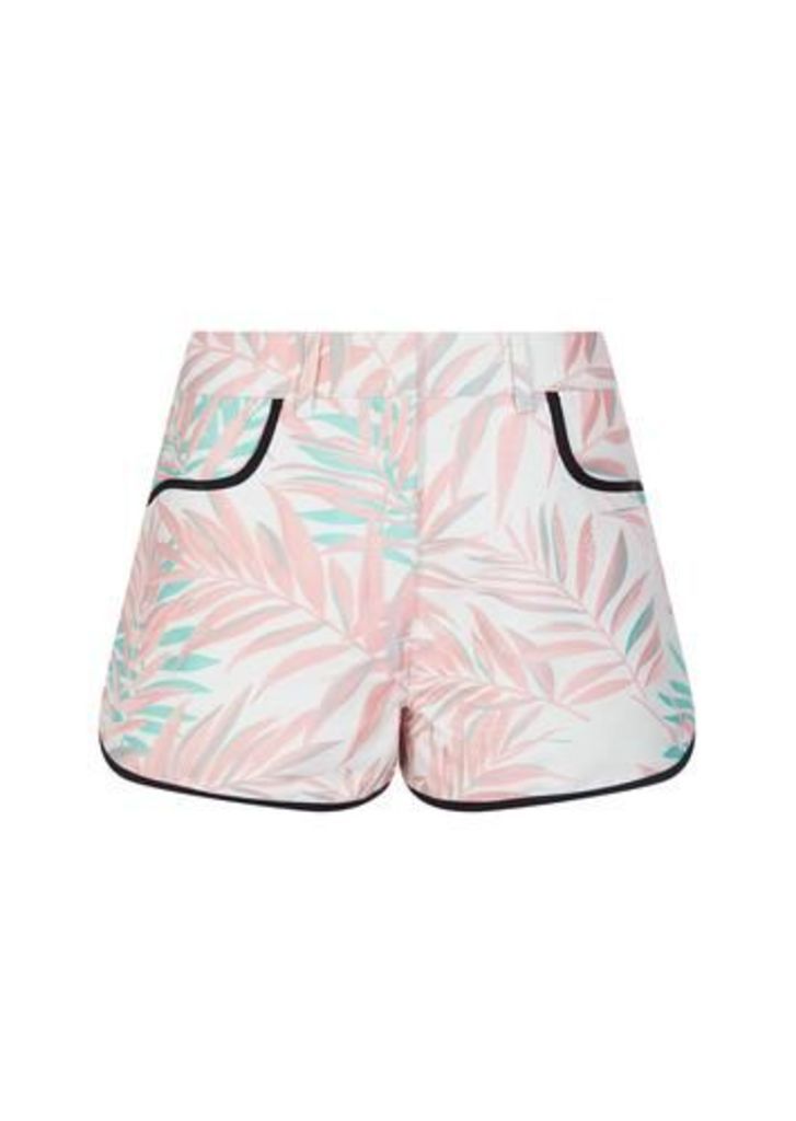 Jacquard Palm Leaf Shorts